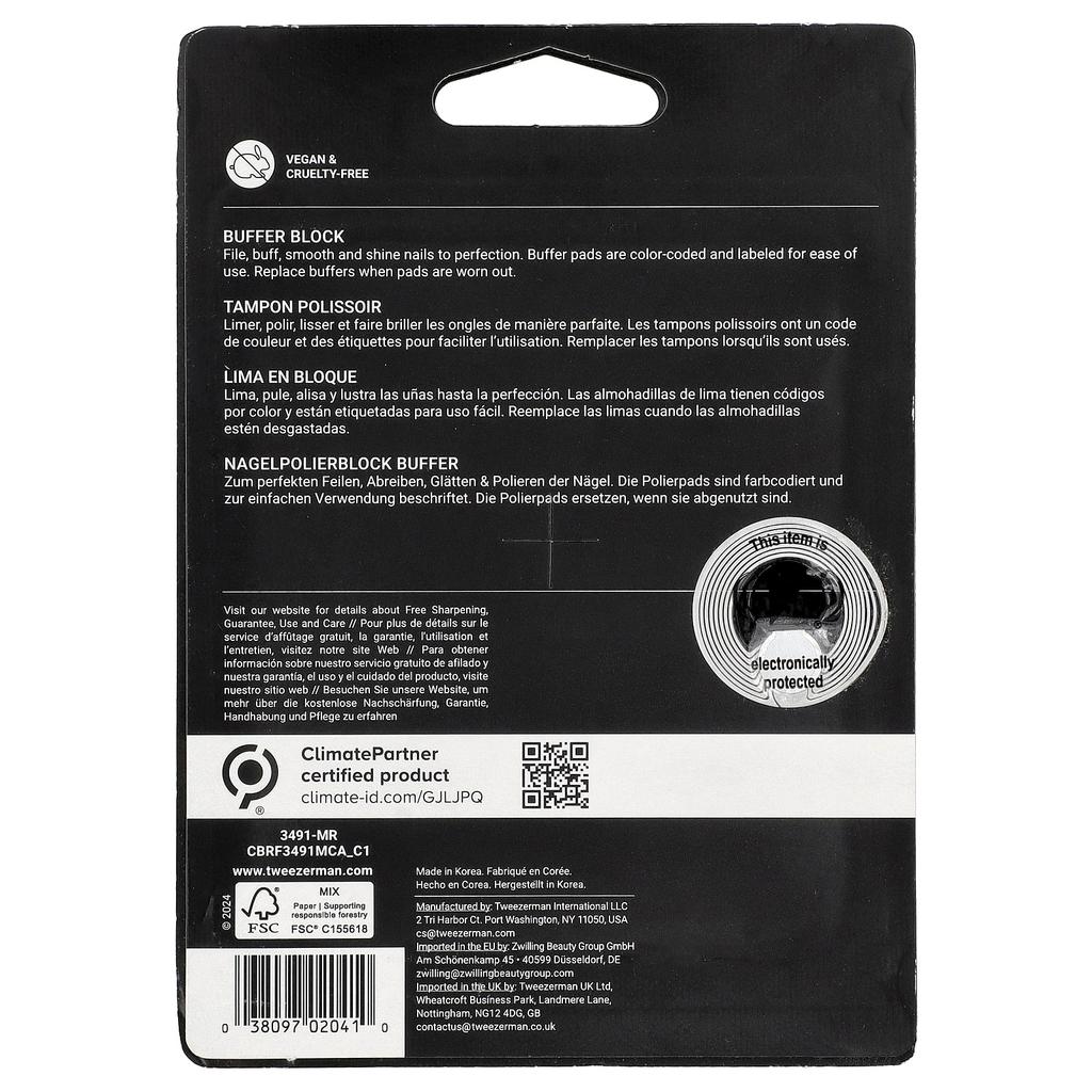 TWEEZERMAN Nail Buffer Block, 2 Pcs