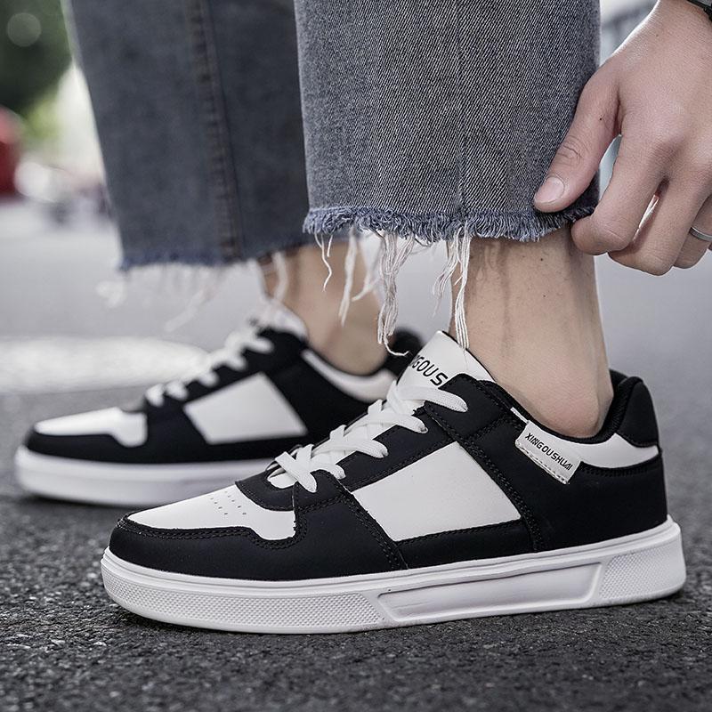 

Повседневная спортивная обувь, модная мужская обувь, удобные модные летние кроссовки из искусственной кожи 39-46 46 чёрный