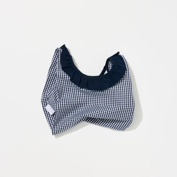 Safe Sunday One Mile Prestige Frill Bag (Navy Gingham Check)