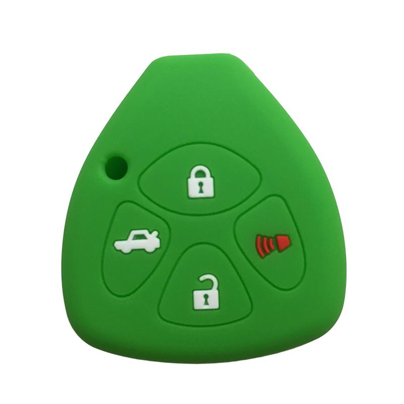 Schlüsselanhängerhülle für Toyota Yaris/Vitz Auris Mk I 2007 Corolla Verso Hilux 7 RAV4 Porte Camry Autoschlüsselhülle Schlüsselanhänger 2/3/4 Tasten