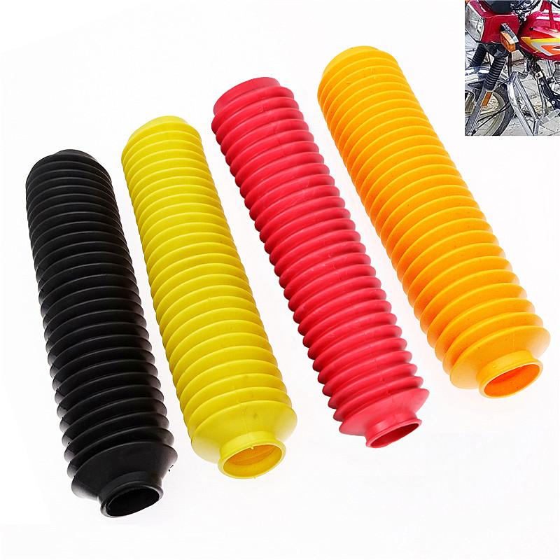 1 Pair 310MM Universal Motorcycle Front Fork Dust Cover Rubber Shock Absorber Protector Boots For Honda Kawasaki Suzuki Yamaha