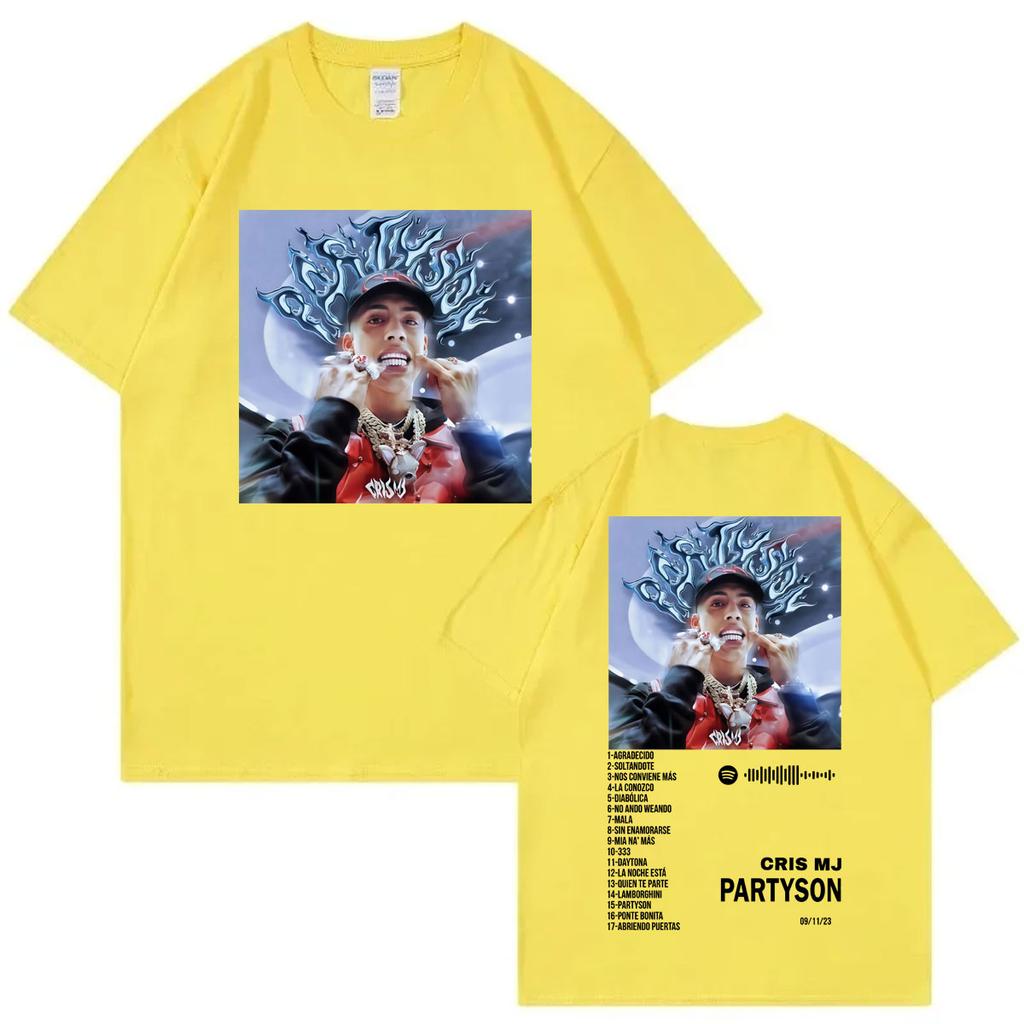 Singer Cris Mj Music Album Poster Graphic T Shirts Fashion Pop Music Short Sleeve Tshirt Mens Womens Casual Cotton Tshirts