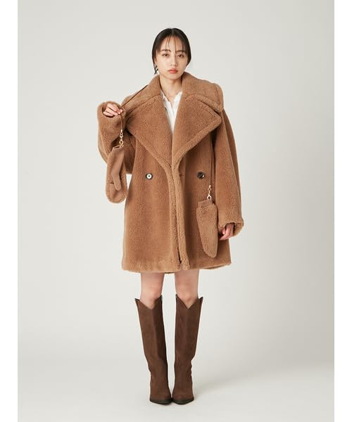 FRAY I.D. Women's Boa Mittens FWGG254338 CML F