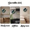 Earth Landscape Wooden Round Silent Hanging Wall Clock, Suitable For Living Room, Office, Study Room, Bedroom, Home Decoration
