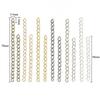 100pcs Extension Chain Necklace 5cm Bulk Bracelet Extended Chains Tail Extender For DIY Jewelry Making Components Wholesale