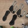 1/2/4/6/8/10/12/14/16pcs Hanger Pulley Ratchets Kayak Rope 1/8 Lift Pulley Rope Pulley 1.6M Lock Tie Down Strap Sky Curtain Tent