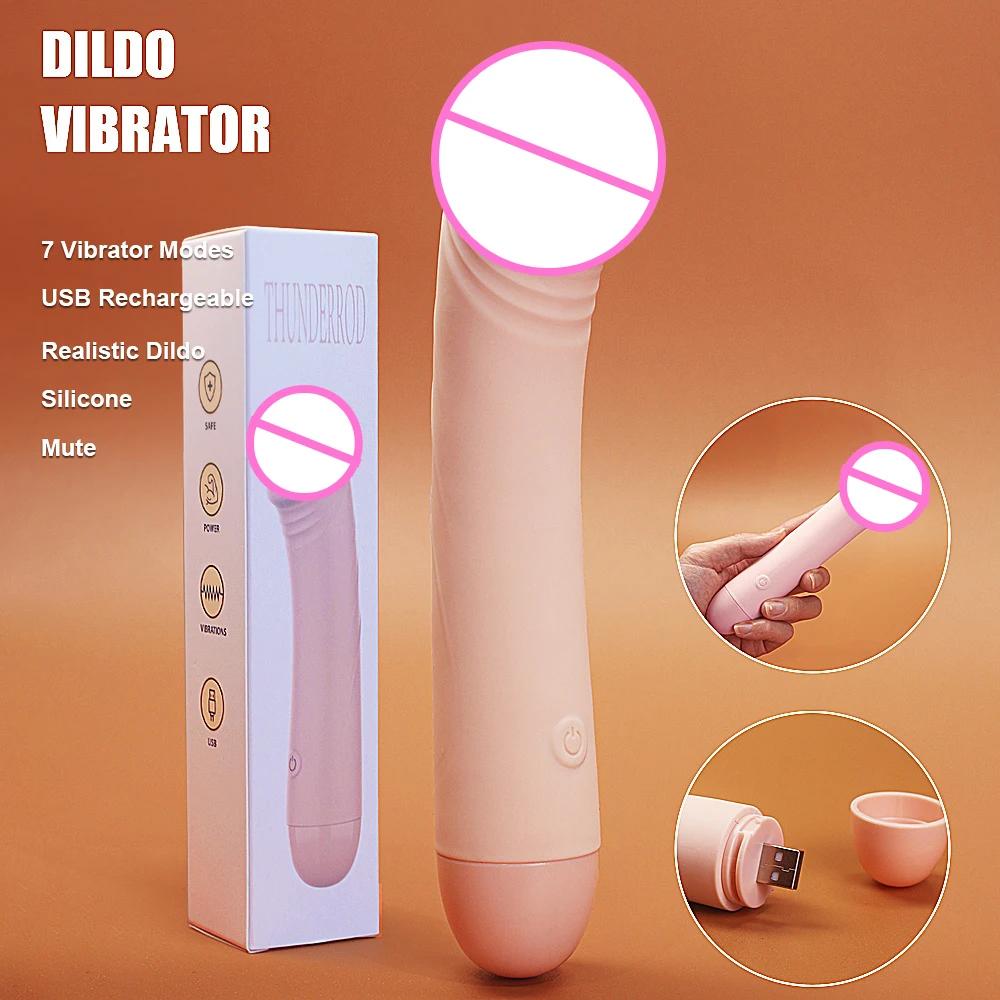 Dildo Vibrator for Women Vagina Clitoris Stimulator G Spot Massarger Masturbator Erotic Toy Soft AV Stick Sex Products for Adult