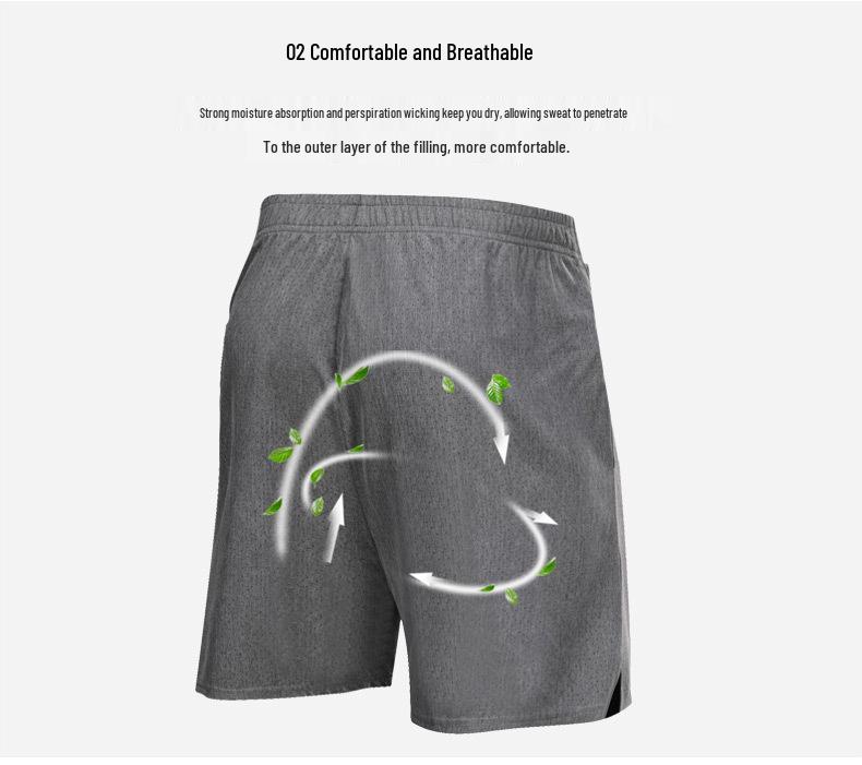 Men's Quick-Dry Marathon Running and Basketball Fitness Shorts