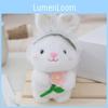 Adorable Plush Rabbit Keychain Cute Cartoon Teddy Bear Stuffed Toy Keyring