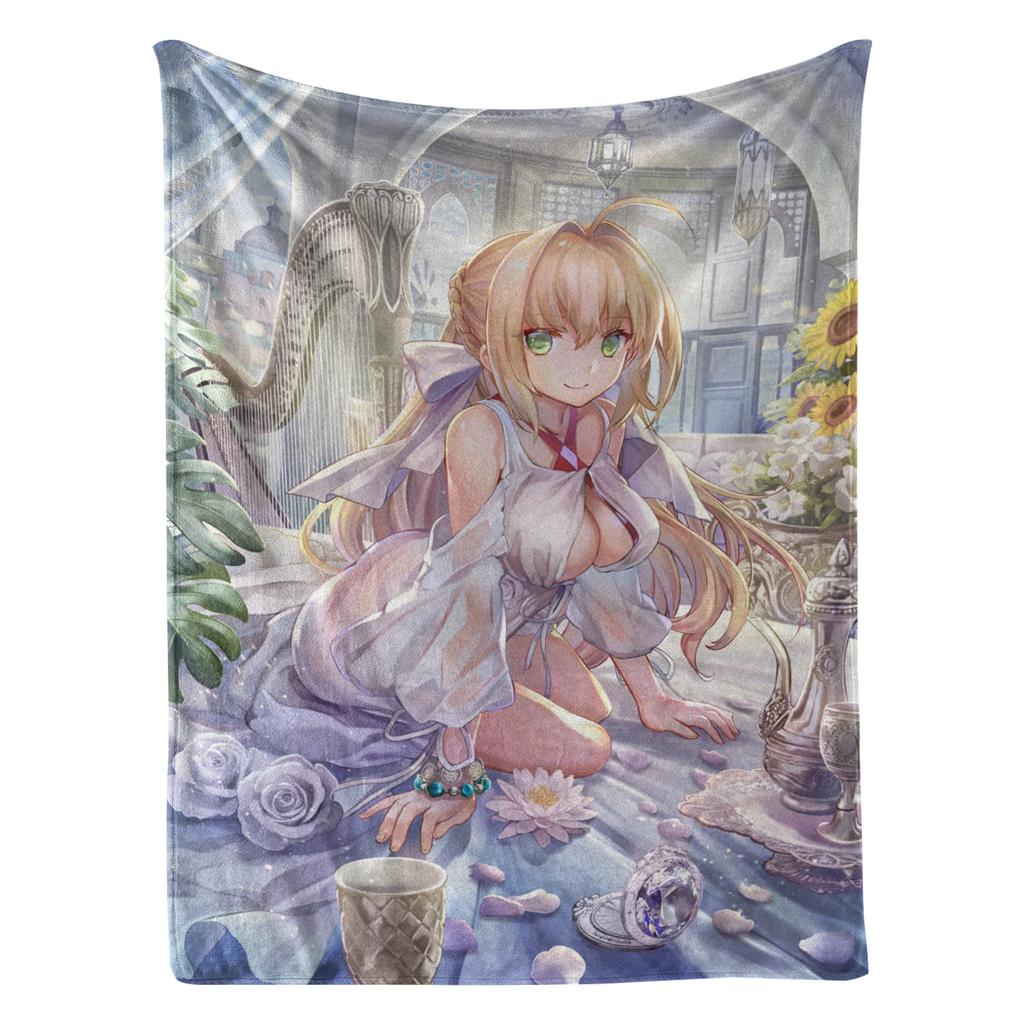 Anime Flannel Fashion Blanket – Double-sided Printed Cozy Sleeping Fashion Blanket