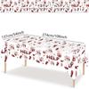 Disposable Plastic Halloween Tablecloth Bronzing Table Decoration Disposable Tablecloths Pumpkin Ghost Table Cover Halloween