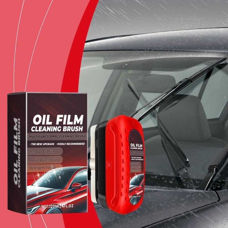 Easy Use Automotive Glass Oil Film Cleaning Car Glass Oil Film Eliminators for  Windshield & Enhances Driving Visibility