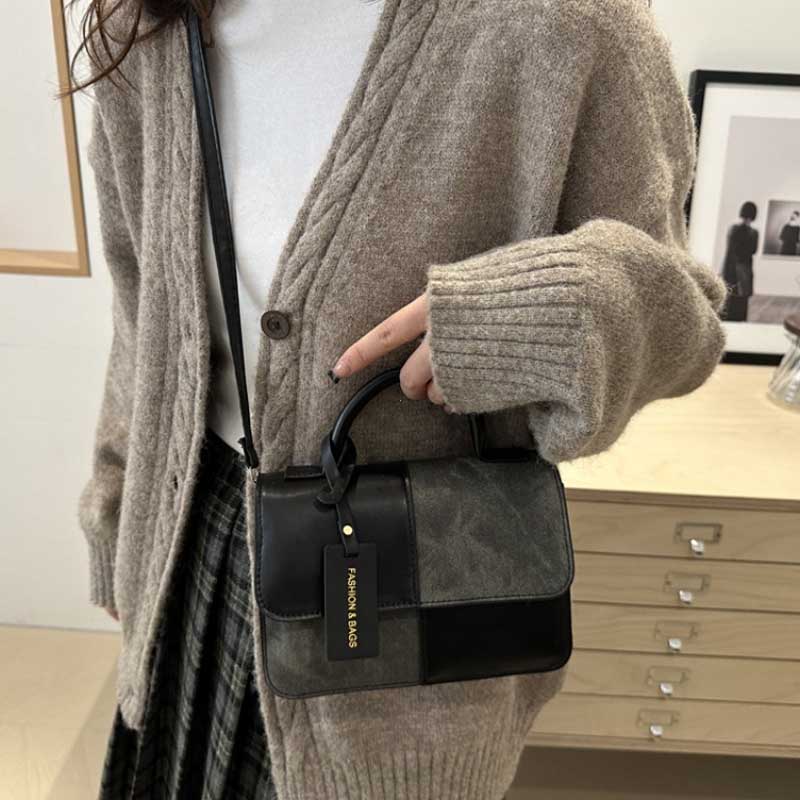 Elegant Women's Handbag Fashion Crossbody Shoulder Bag, Snap Closure Tote Bag Ladies Designer Brand Underarm Bags