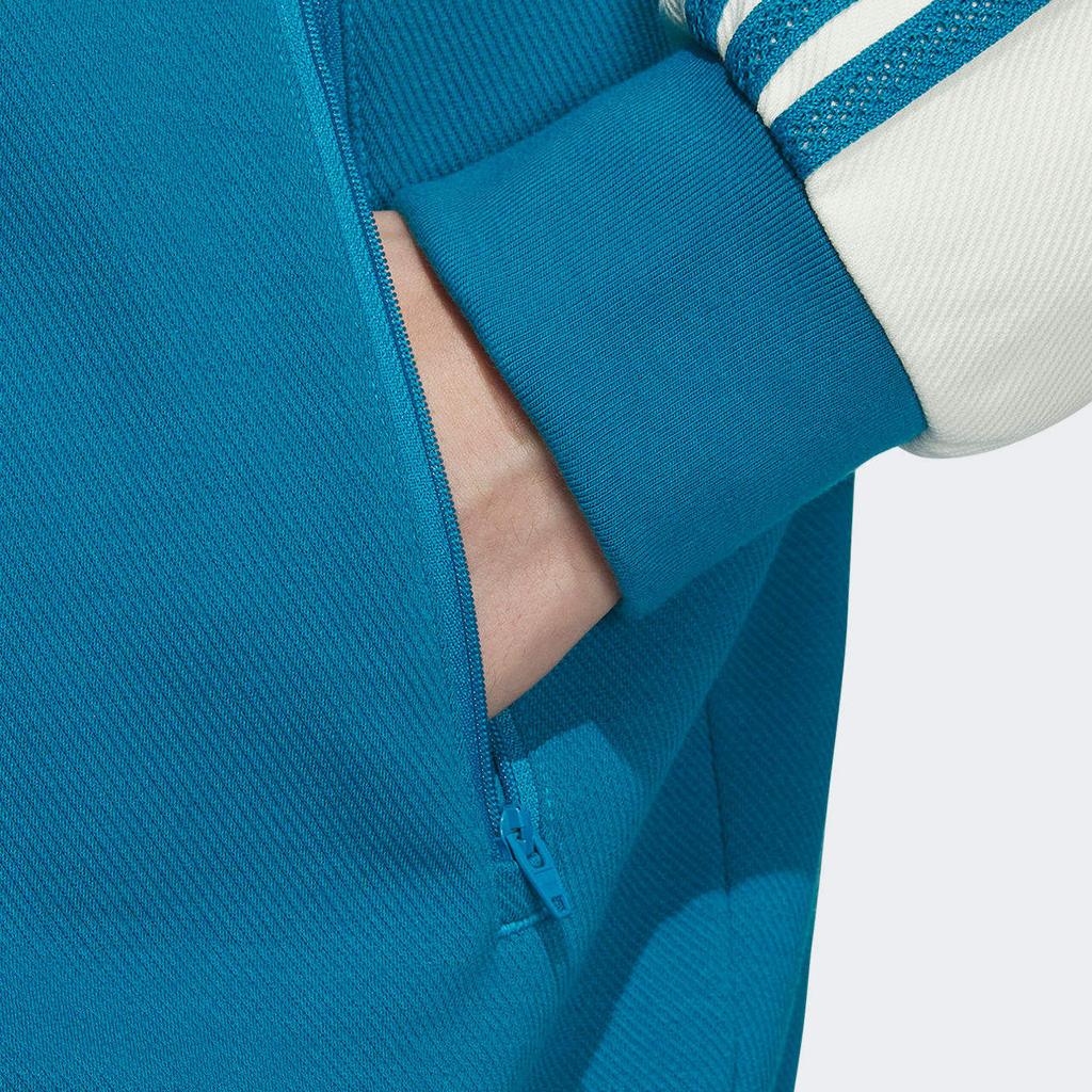 Adidas Originals SST Striped Colorblock Logo Long Sleeve Jacket Men Jacket Blue IX4241