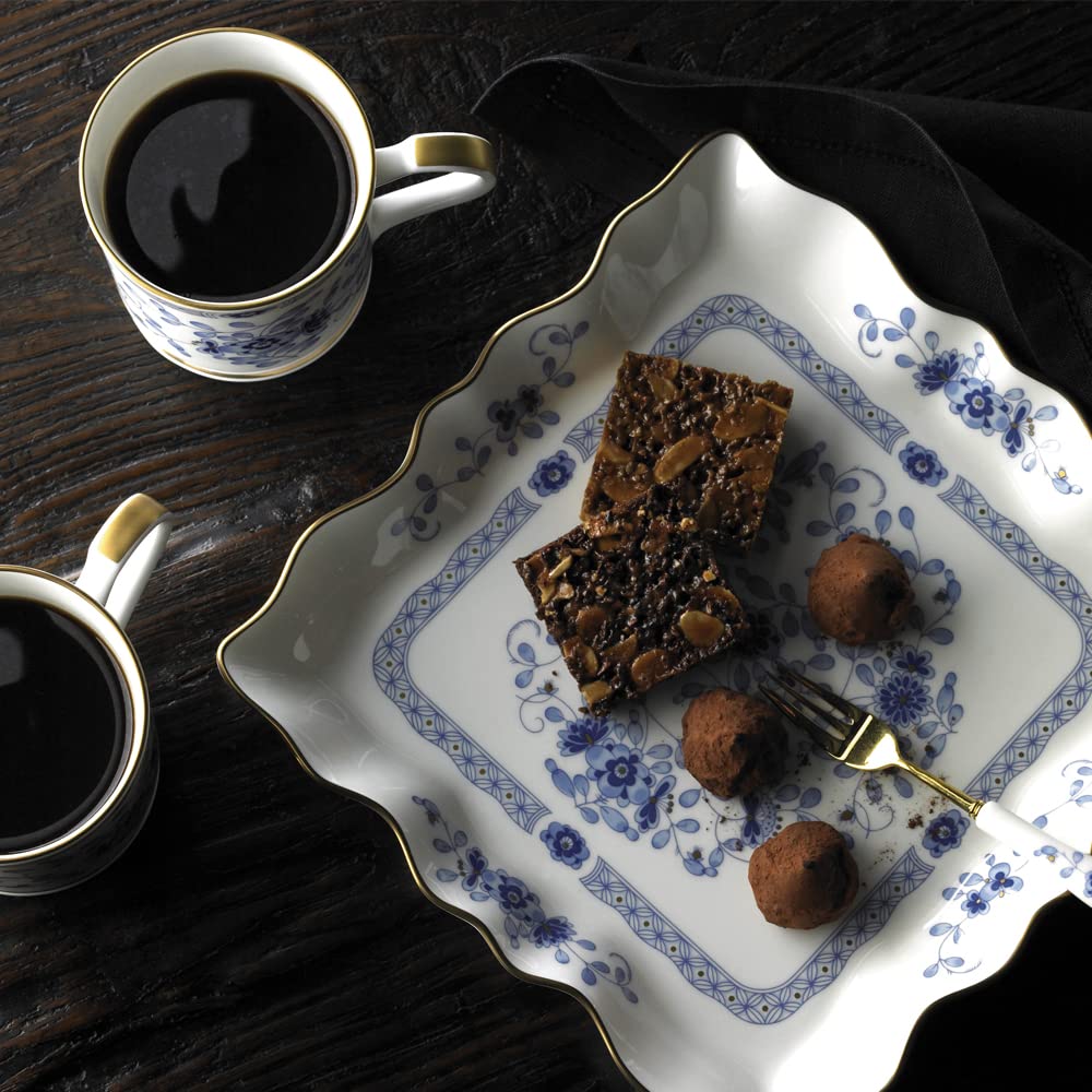 NARUMI Milano Mug, 330cc, Blue, Plum Blossom Design, Chintz Style, Gift Boxed, Made in Japan, 9682-2530