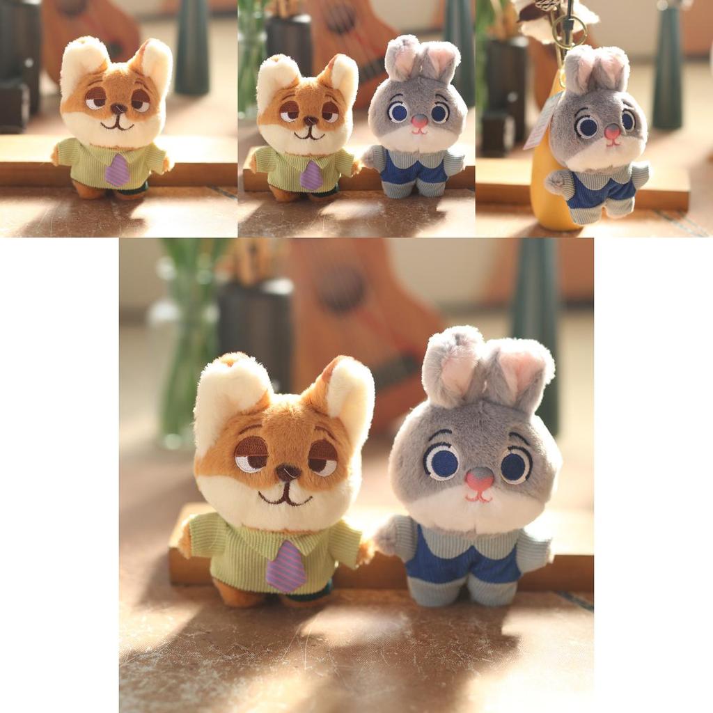 Cute Rabbit Plush Keychain Soft Stuffed Animal Toy With Pp Cotton For Girls Bag Charm Gift For Kids