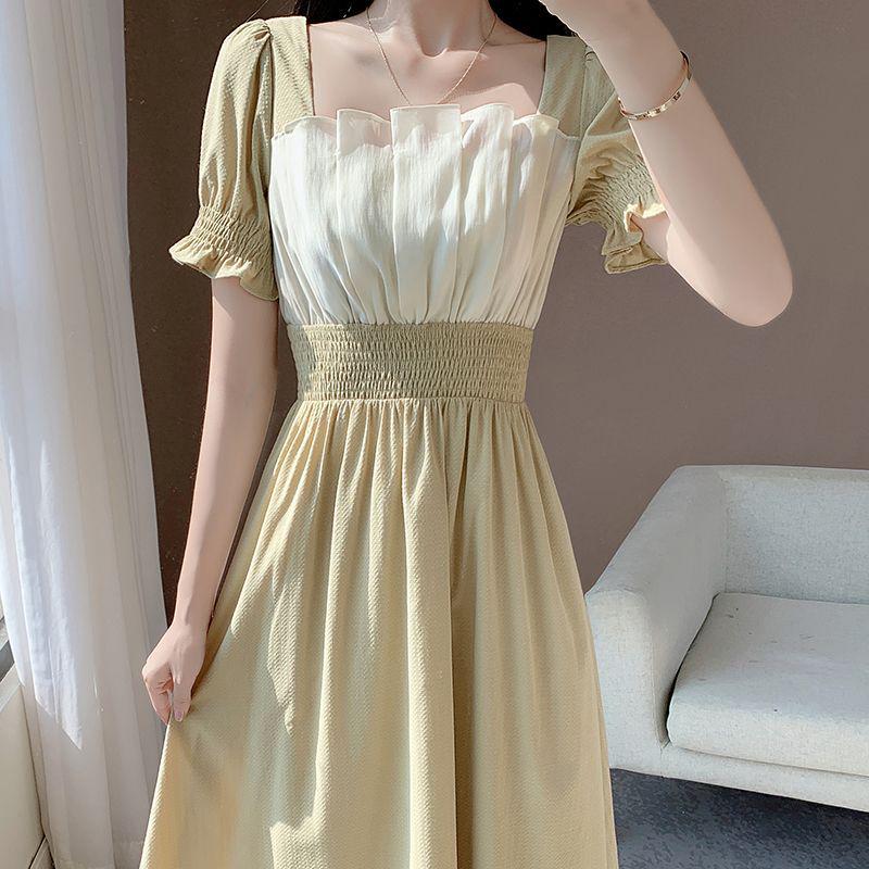 

Plus Size Sweet Campanula Dress: Waist-Cinching, Gentle Style, Mature Design Small шампанского