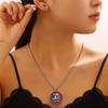 USA 250th Anniversary Jewelry for Women American Flag Necklace And Patriotic Earrings Set 1776-2026 Collectible Gift for Men Women