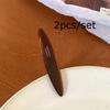 2pcs/set Elegant Acetate Hair Clip Colorful Leopard Print Oval Geometric Hairpin Sweet Women Hair Accessories