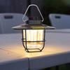 LED Camping Light Retro Hanging Tent Lamp Waterproof Type-c Charging with Hook Battery Indicator Emergency Light for Outdoor