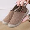 Spring and Autumn New Women's Cloth Shoes Soft Sole Soft Surface One Pedal Fashion Mom Shoes Lightweight Comfortable Walking Work Shoes Single Shoes