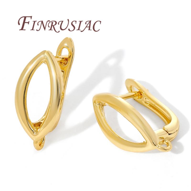 18K Gold Plated Earring Accessories,Earwire Fasteners Fittings,Earring Fixtures,DIY Jewelry Making Supplies,French Earring Hooks