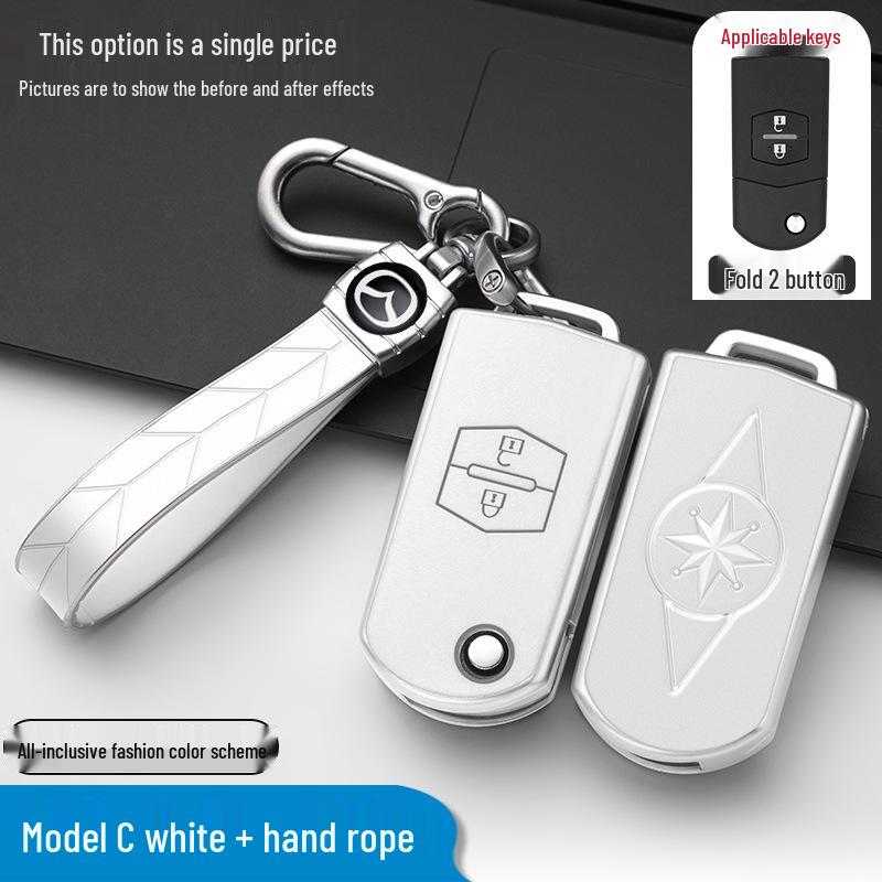 Mazda Key Cover: Full Coverage Protective Shell for Mazda 3, Mazda 5, 6 Atenza, Jinxiang Ruiyi 2 Folding Key.