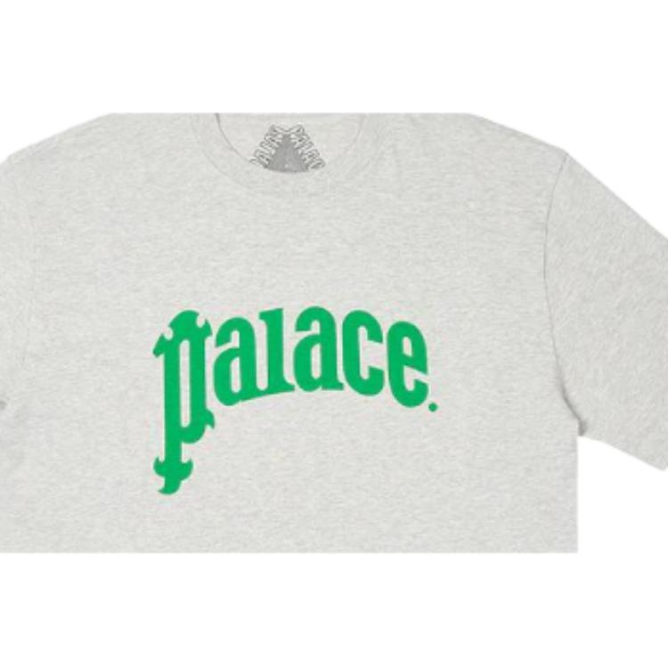 Palace Gassy T-Shirt Grey Marl Unisex Tops P26TS061
