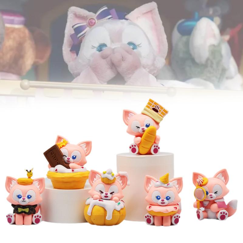 Adorable 6 Piece Lina Bell Cute Fox Pvc Figurine Set For Car Decor And Collectibles