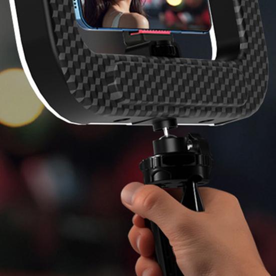 Akıllı Telefon Selfie Işık Kiti Uzaktan Kumanda Ayarlanabilir Renk Sıcaklığı Kısılabilir Şarj Edilebilir LED Mobil Video Sabitleyici Dolgu Işığı
