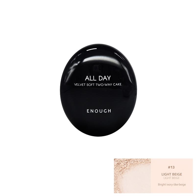 Enough All Day Velvet Soft Two Way Cake SPF28 PA++ 12g + Refill 12g (9 Options)