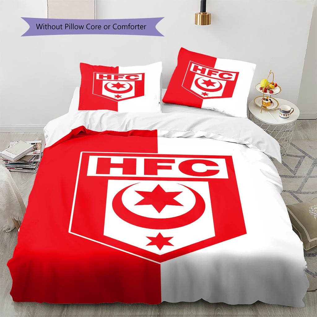 Pościel z wzorem Hallescher FC, Zestaw kołdry Poszewka na kołdrę Poszewka na poduszkę Domowy Prezent Urodzinowy (1 * poszwa na kołdrę + 2 * poszewki na poduszki, bez rdzenia)