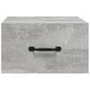 Vidaxl Hanging Bedside Cabinet, Concrete Grey, 35X35X20 Cm