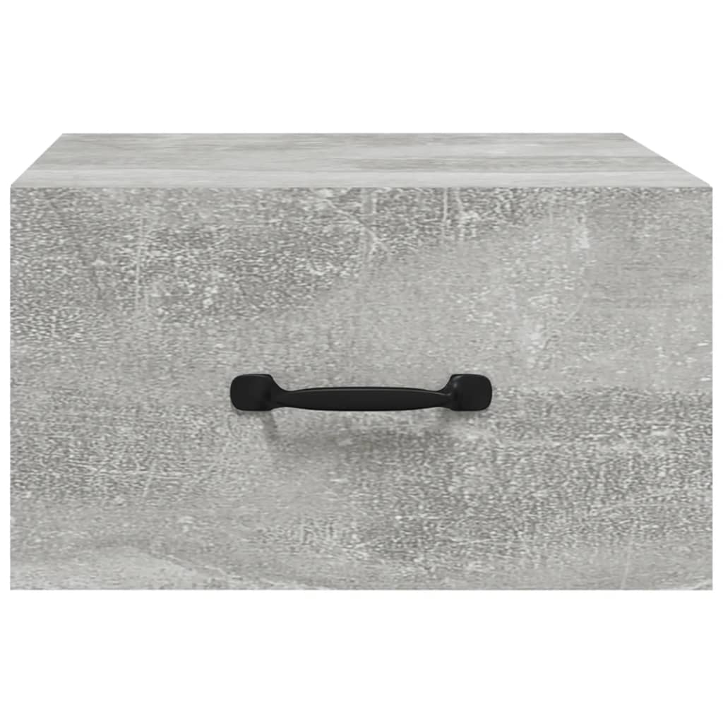 Vidaxl Hanging Bedside Cabinet, Concrete Grey, 35X35X20 Cm
