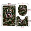 Fashion Brands (1) Flannel Toilet 3 Piece Set Soft Bathroom Toilet Seat Cover Non-Slip Bath Rug Home Bathroom Decor