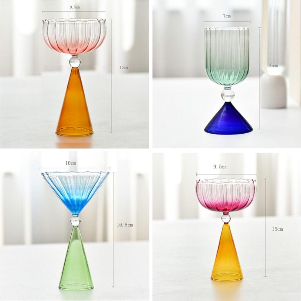 Colorful Ice Cream Cup Creative Wine Cup Goblet Dessert Cup  Party