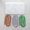 Paper Clip Bookmark Mold Flexible Silicone Mold Resin Craft Mold for DIY Paper Clip Bookmarks Album Clips Business Card Clips