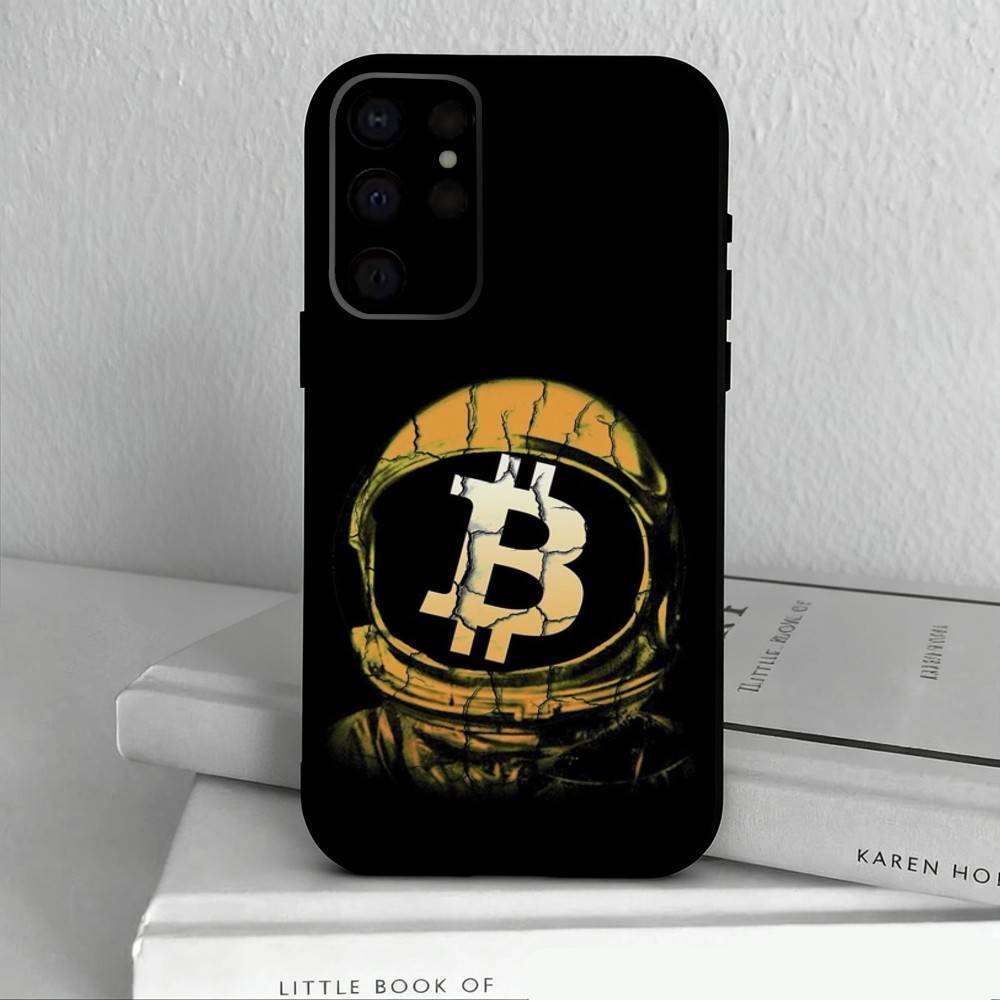 Cool Art Bitcoin Digital Phone Case For Samsung S25,S24,S21,S22,S23,S30,Ultra,S20,Plus,Others Soft Black Case