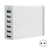 6USB Multi Ports Multifunction Travel Charger Efficient Protection Safe Charging