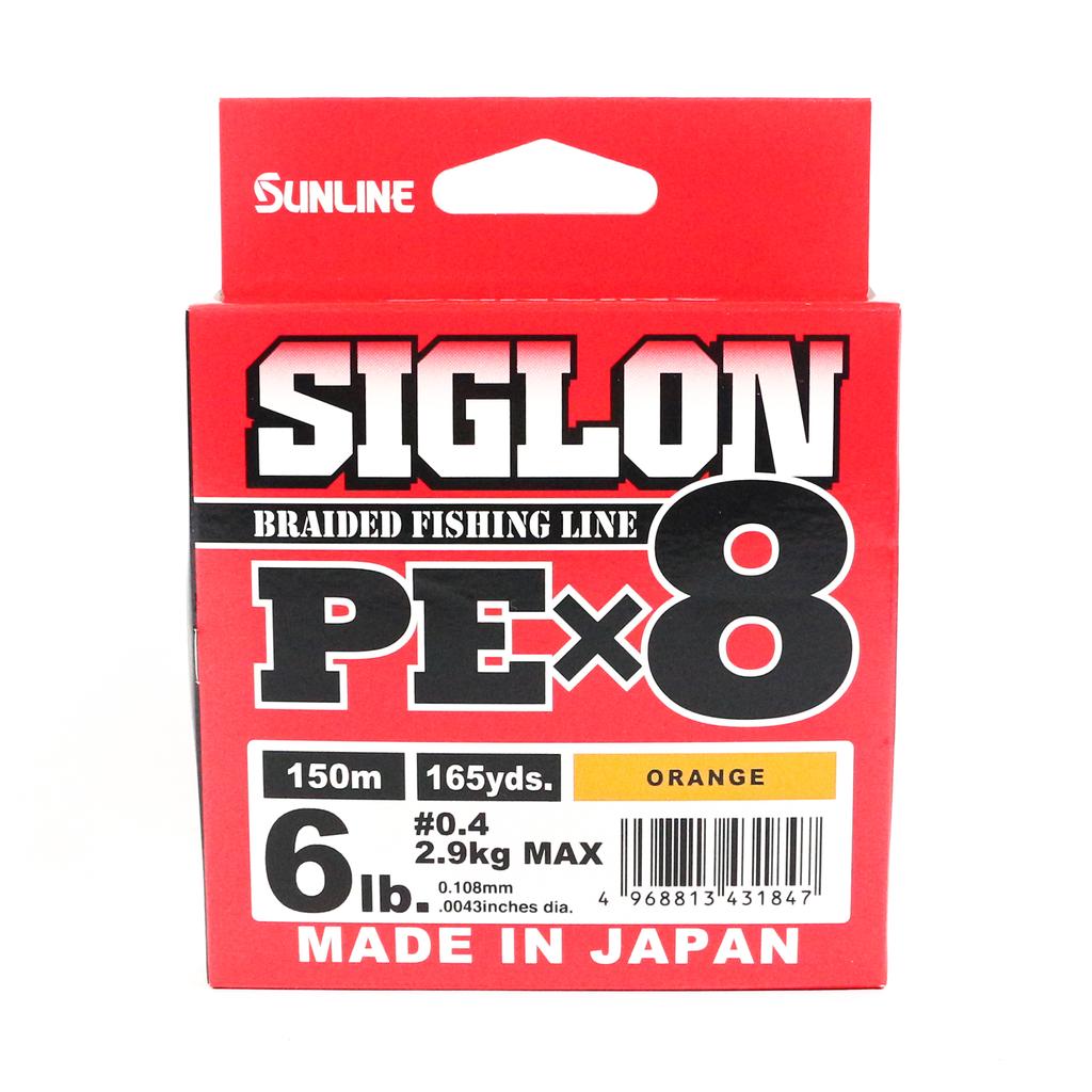 Sunline PE-Leitung X8 Siglon 150M PE 0,4 6LB Orange (1847)
