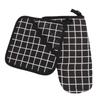 Oven Mitt Pot Holder Set Anti Scald Heat Proof Thickened Cotton Oven Mitten with Hot Pad for Kitchen Baking