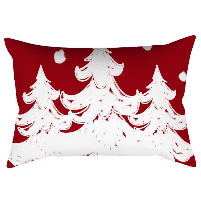 Рождественская наволочка с принтом персиковой кожи чехол для подушки для гостиной дивана декоративная поясная задняя наволочка 598₽