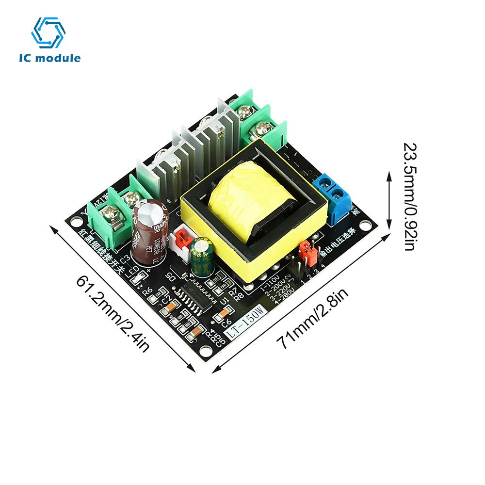 150W DC 12V/24V to 110v220V DC-AC Converter Booster module 150W Inverter Boost Converter Transformer Power