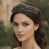 Candy Color Women Hair Hoop Wide Brim Baroque Headdress Fashion Rhinestone Headband  Performance