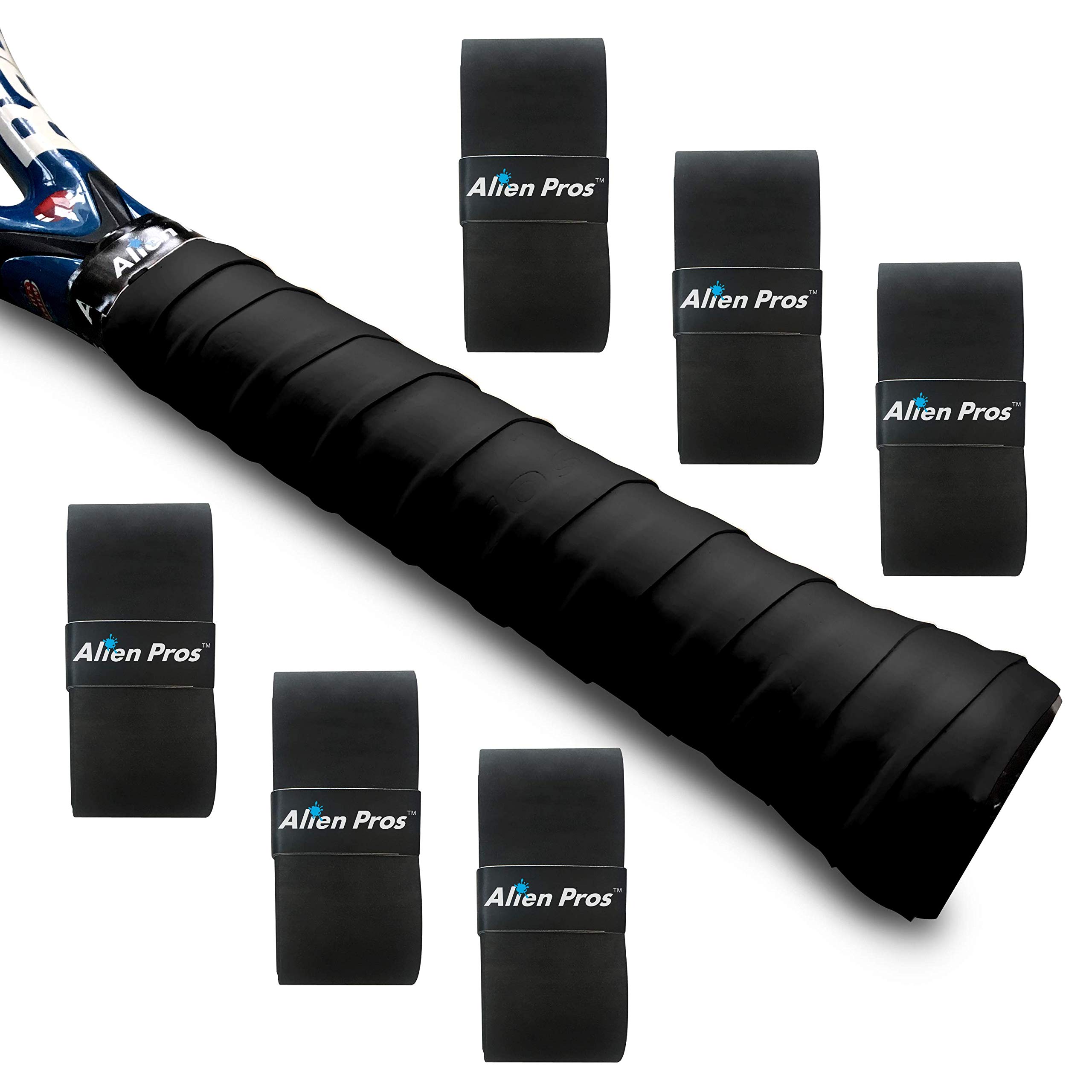 

Alien Pros Tennis Racquet Grip Tape Dry Tennis Grips Tennis Overgrip Tape for Tennis Racquets Wrap Your Racquet for Performance (6 Grips) – Pre-Cut, –