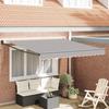 vidaXL Automatic Retractable Awning Grey 350x250 Cm 3330386