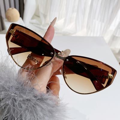 New M Letter Cat Eye Sunglasses Internet Celebrity Ins Same Retro Sunglasses Women's Trendy Sunglasses