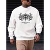 Men'S Casual Fashion Hoodie with Gothic Patterns