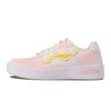 Li Ning Floating Boat Slip Resistant Abrasion Resistant Low Top Skateboard Shoes Women's Yellow Pink AGCS420-6(Team837-)