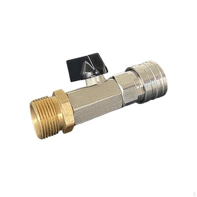 High Pressure Washer Ball Valve Quick Connector Rustproof Easy Installation Home Multipurpose for